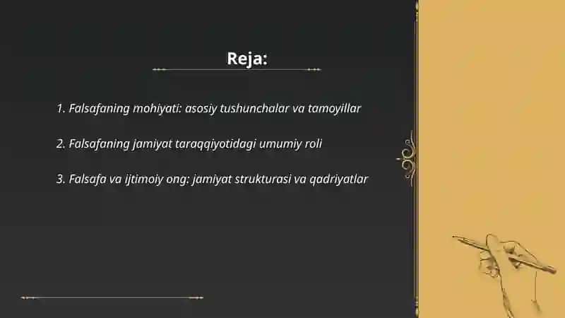 Falsafaning mohiyati va jamiyat taraqqiyotidagi roli 2