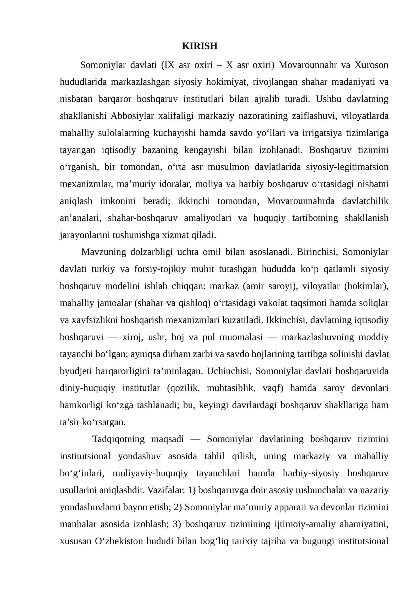 Samoniylar davlatining boshqaruv tzizmi 2