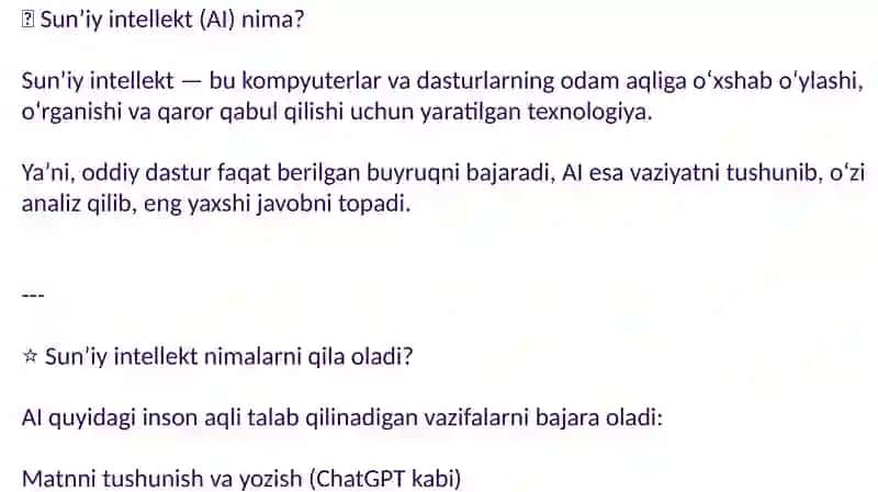 Sunʼiy intellekt nima? 2