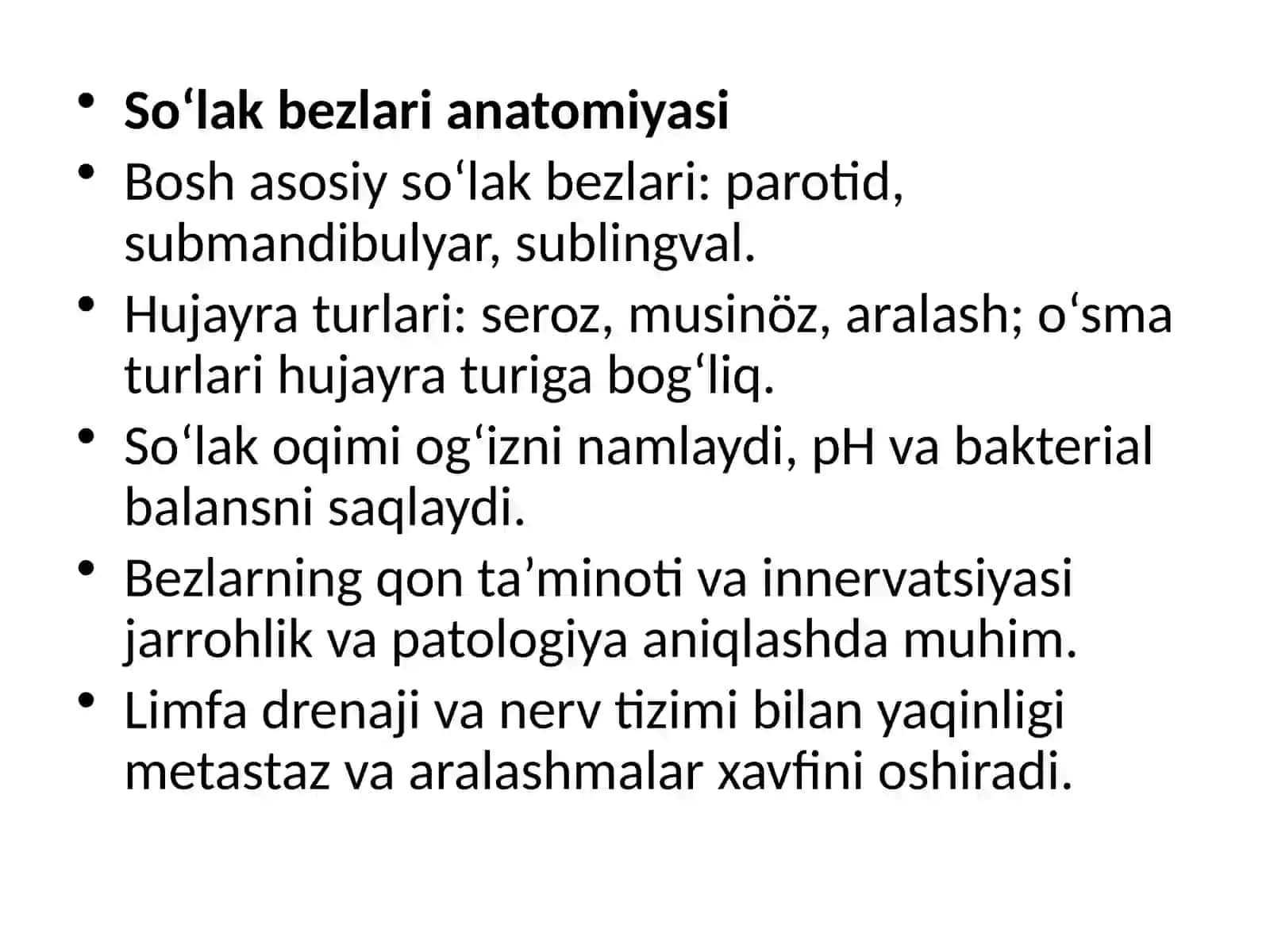 Bosh-bo‘yining anatomiyasi 2