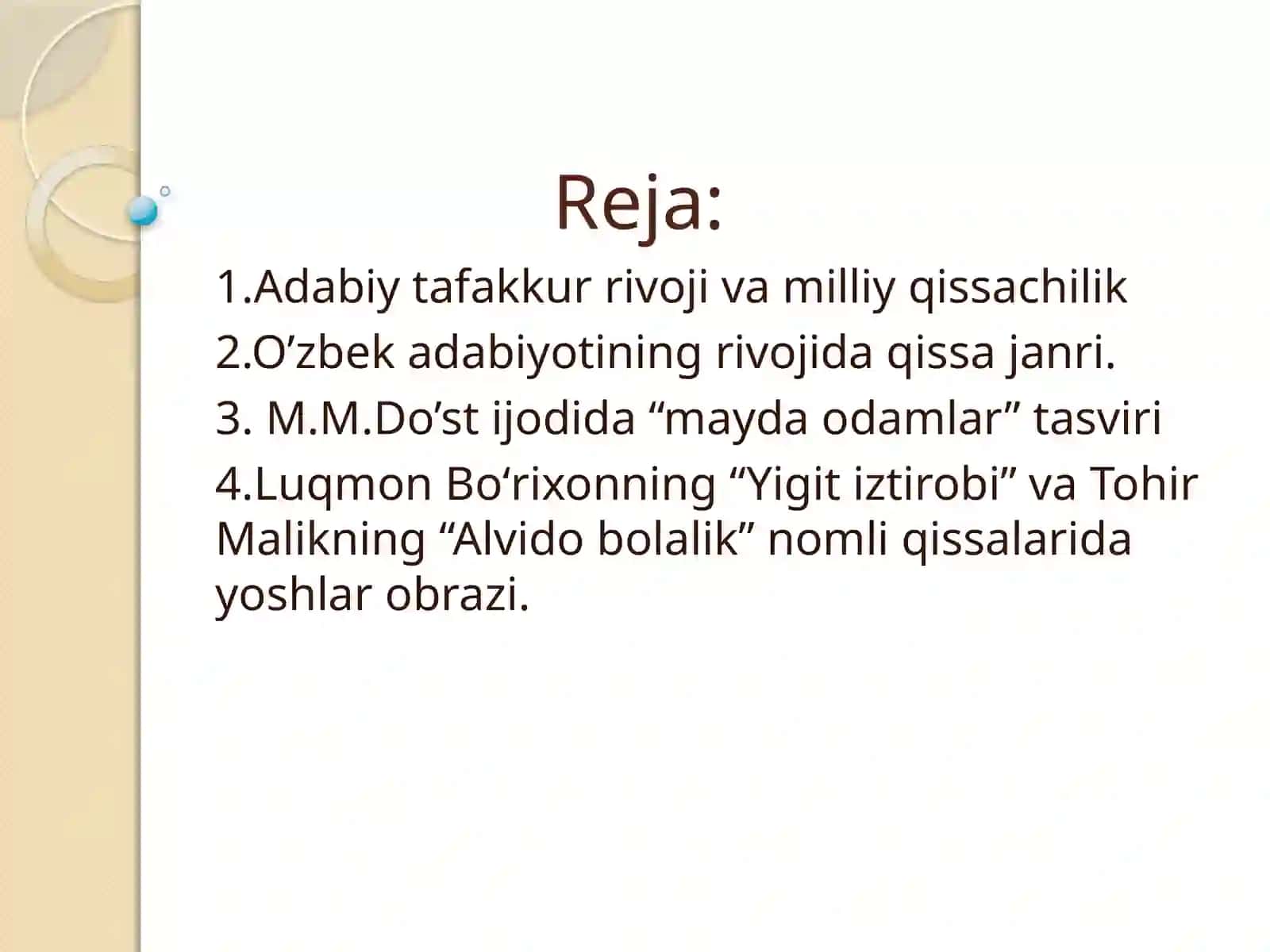 Hozirgi o'zbek qissalari 2