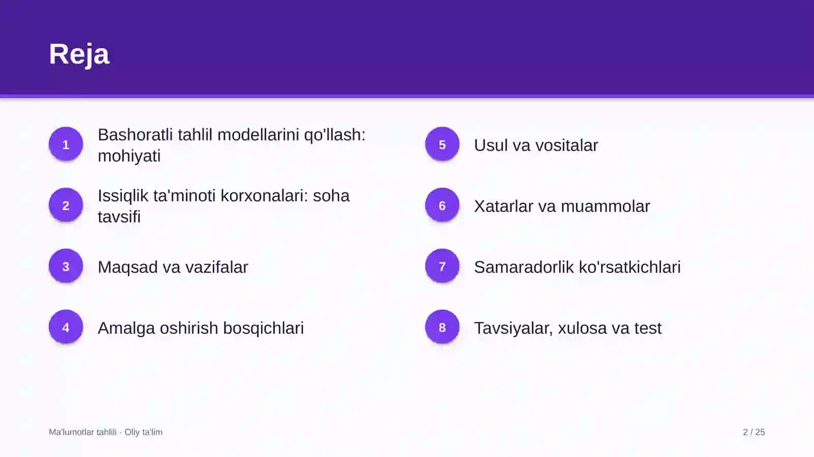 Issiqlik ta'minoti korxonalarida bashoratli tahlil modellarini qo'llash 2