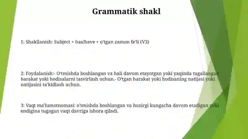 Present Perfect 2
