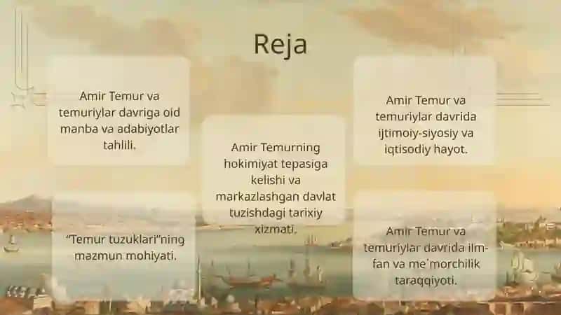 Amir Temur va temuriylar davri adabiyoti 2