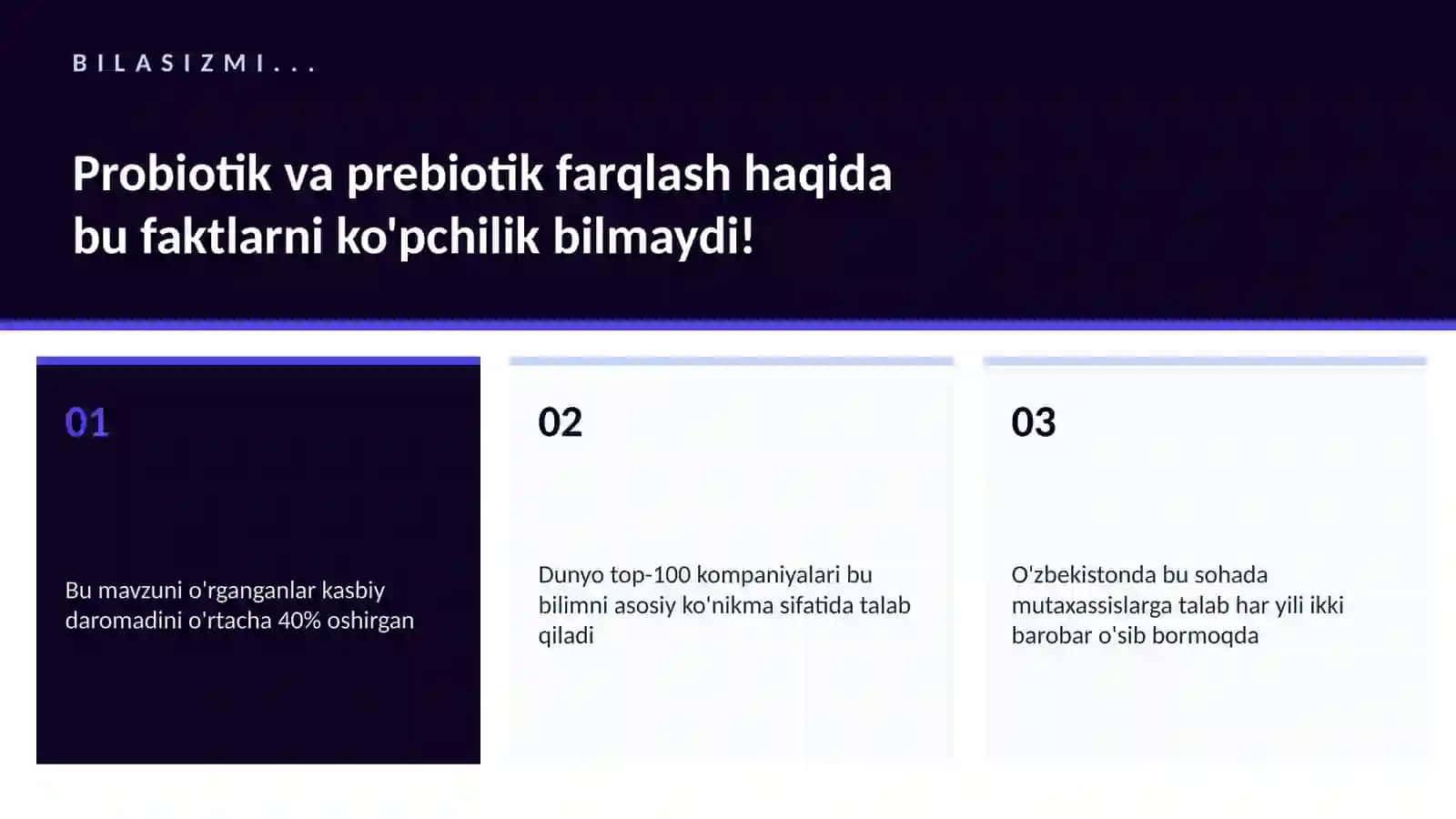 Probiotik va prebiotik farqlash 2