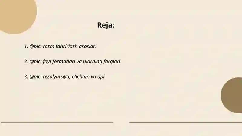 Rasm tahrirlash asoslari 2