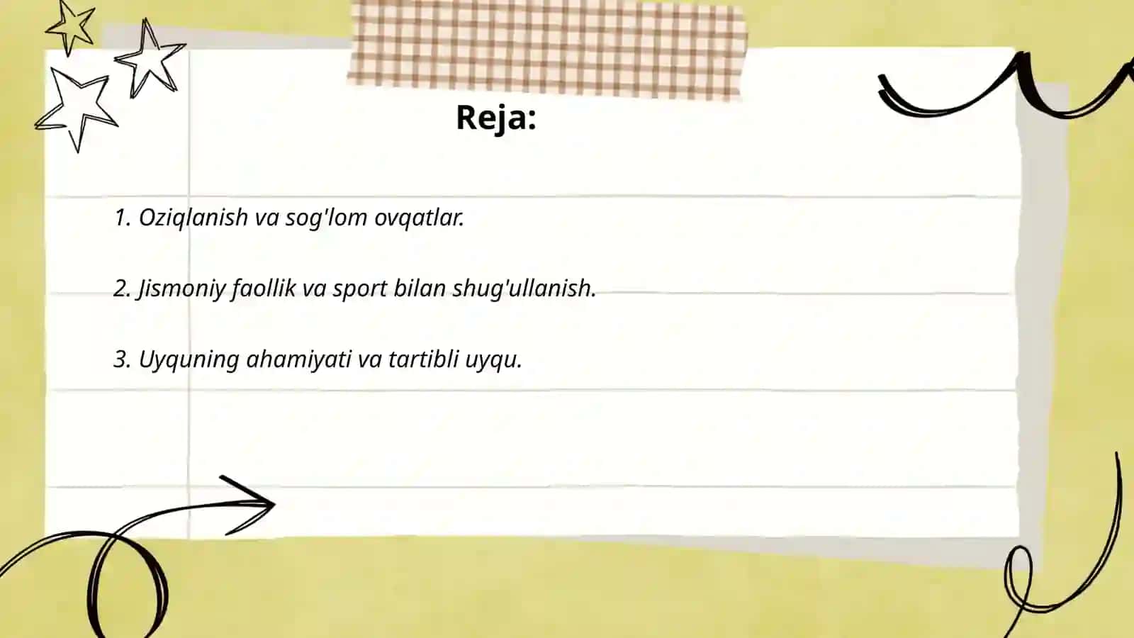 Oziqlanish va sog'lom ovqatlar 2