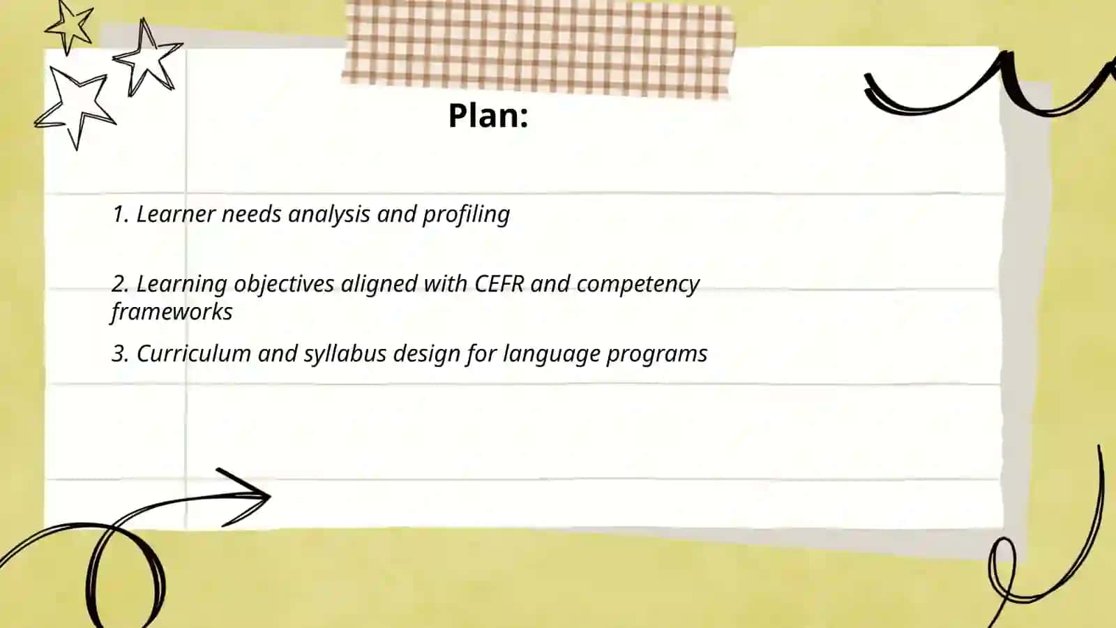 Linguadidactic requirements 2