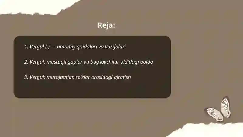 Ajratuvchi tinish belgilari 2