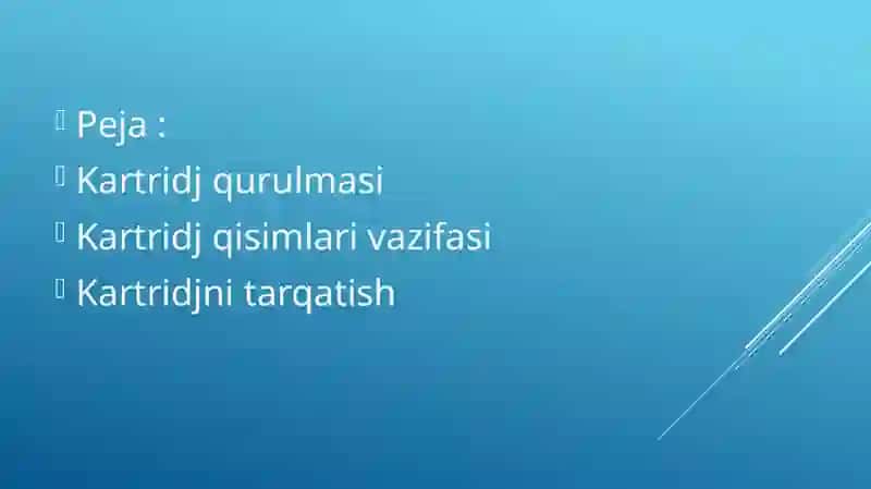 Kartridj qurulmasi 2