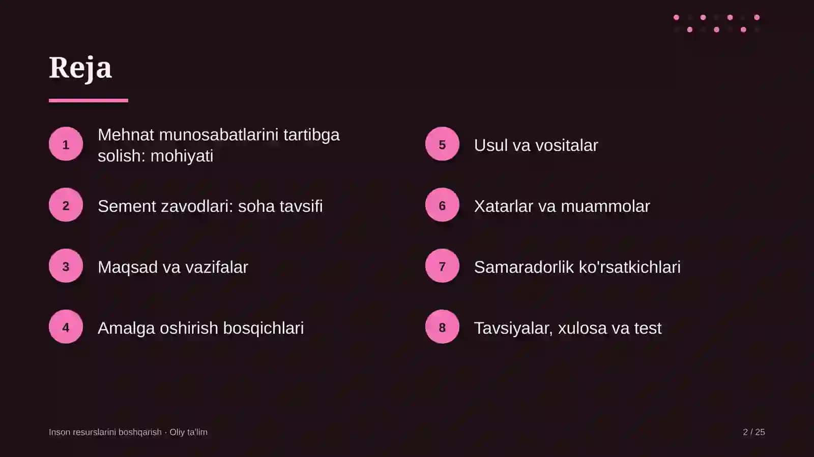 sement zavodlarida mehnat munosabatlarini tartibga solish 7133 2