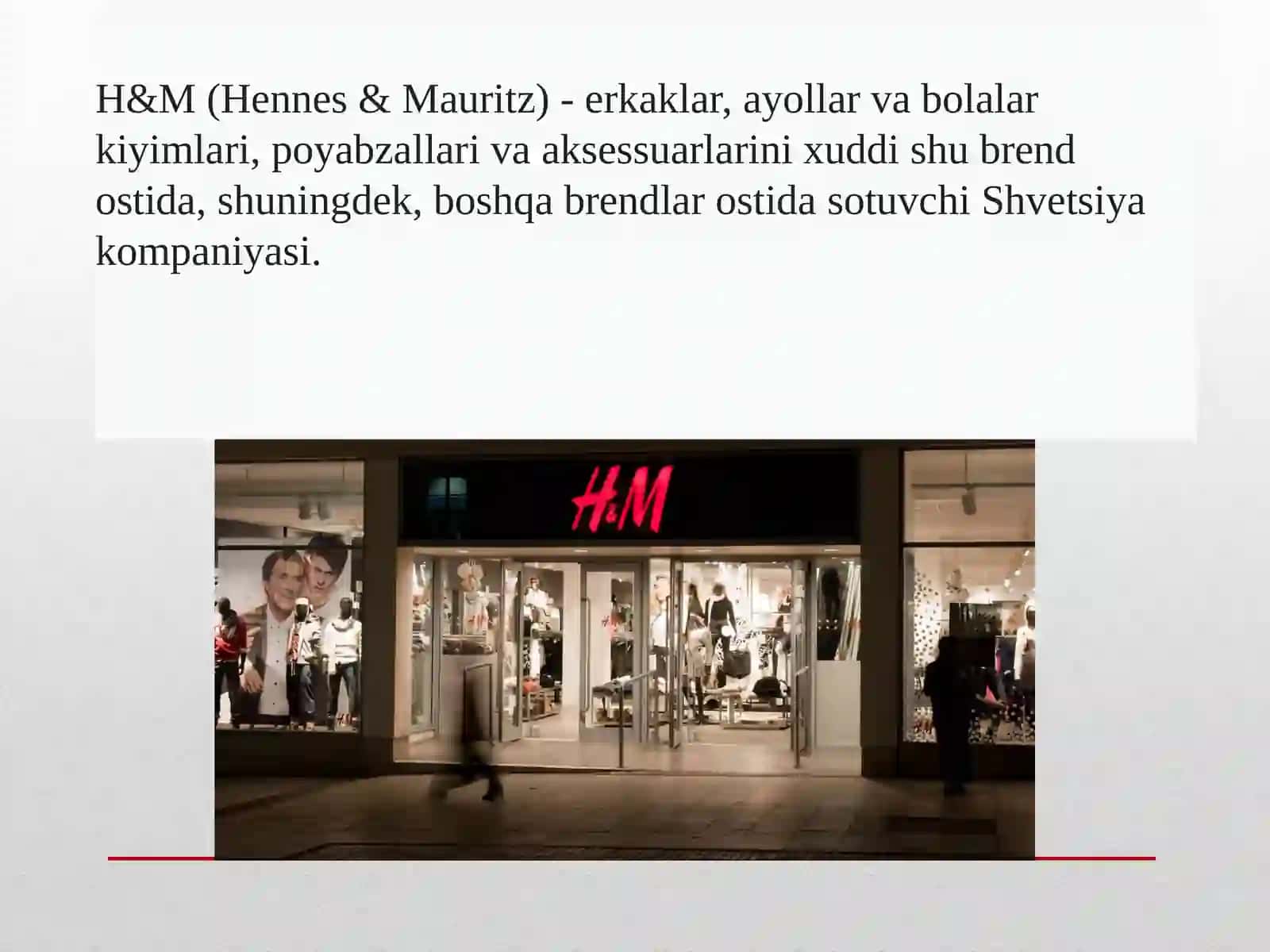 H&M (Hennes&Mauritz) 2
