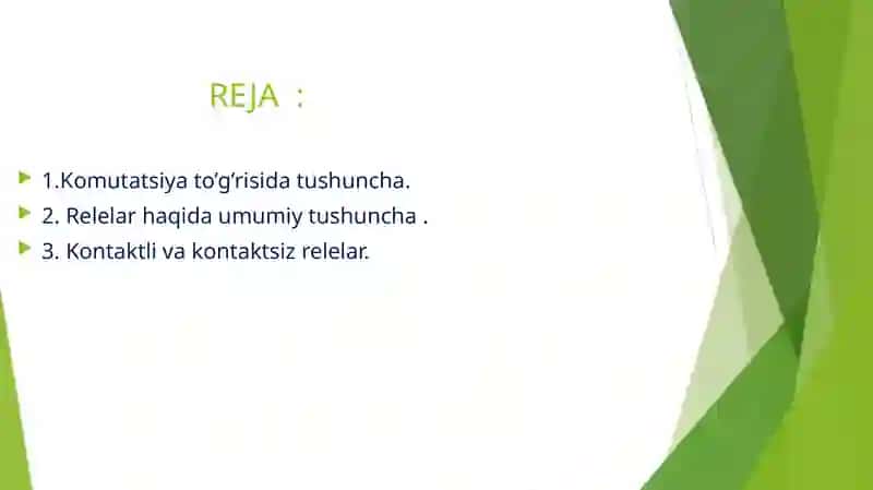 Komutatsiya elementlari 2