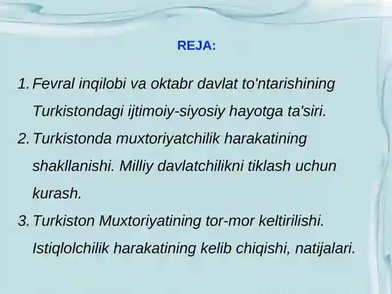 Turkiston muxtoriyati 2