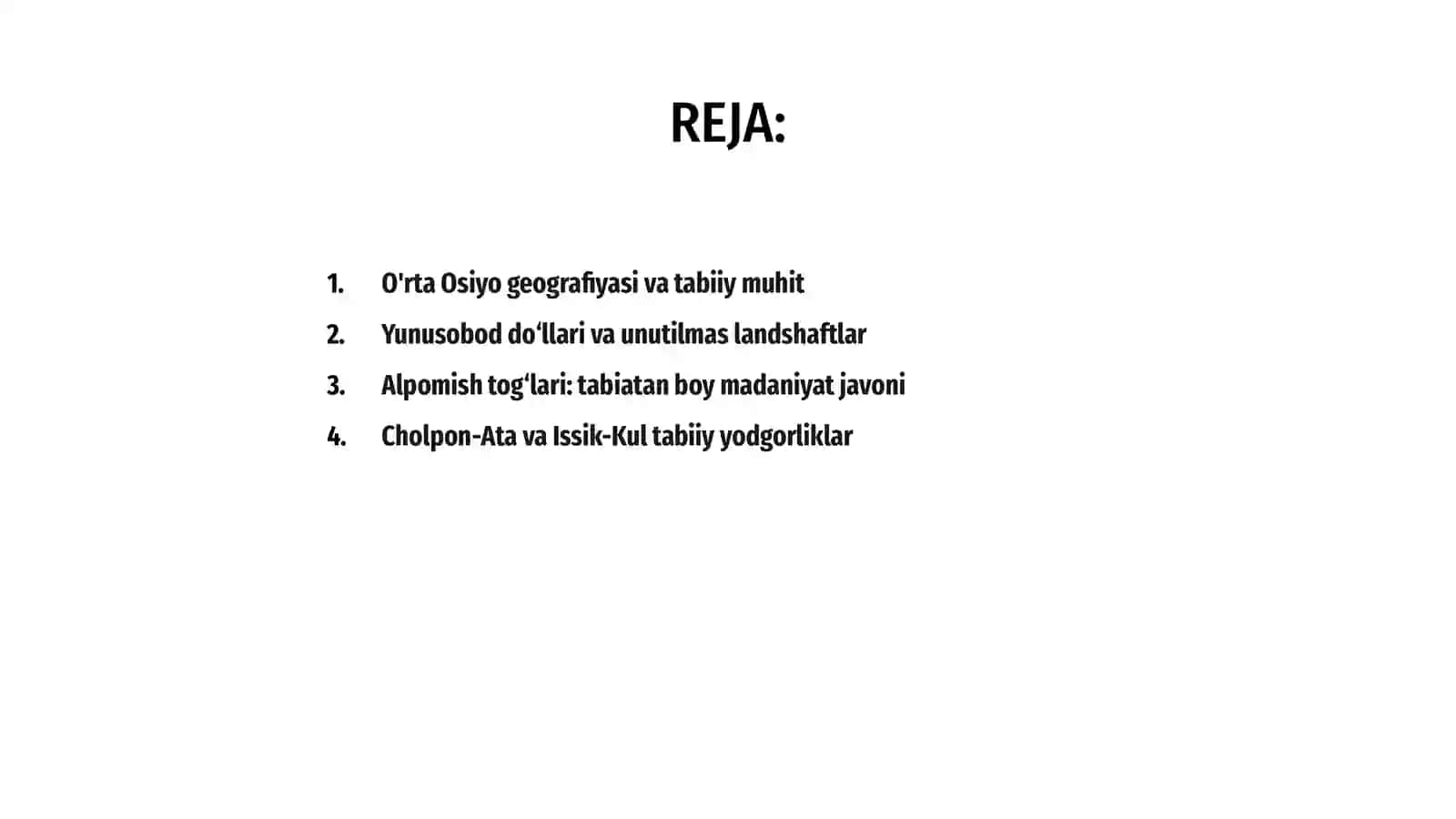 O'rta Osiyo hududidagi tabiat yodgorliklari 2