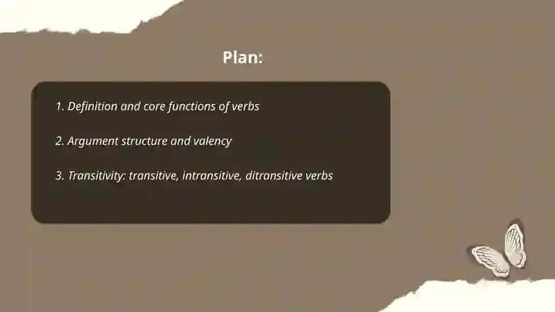 Verb: General characteristics 2
