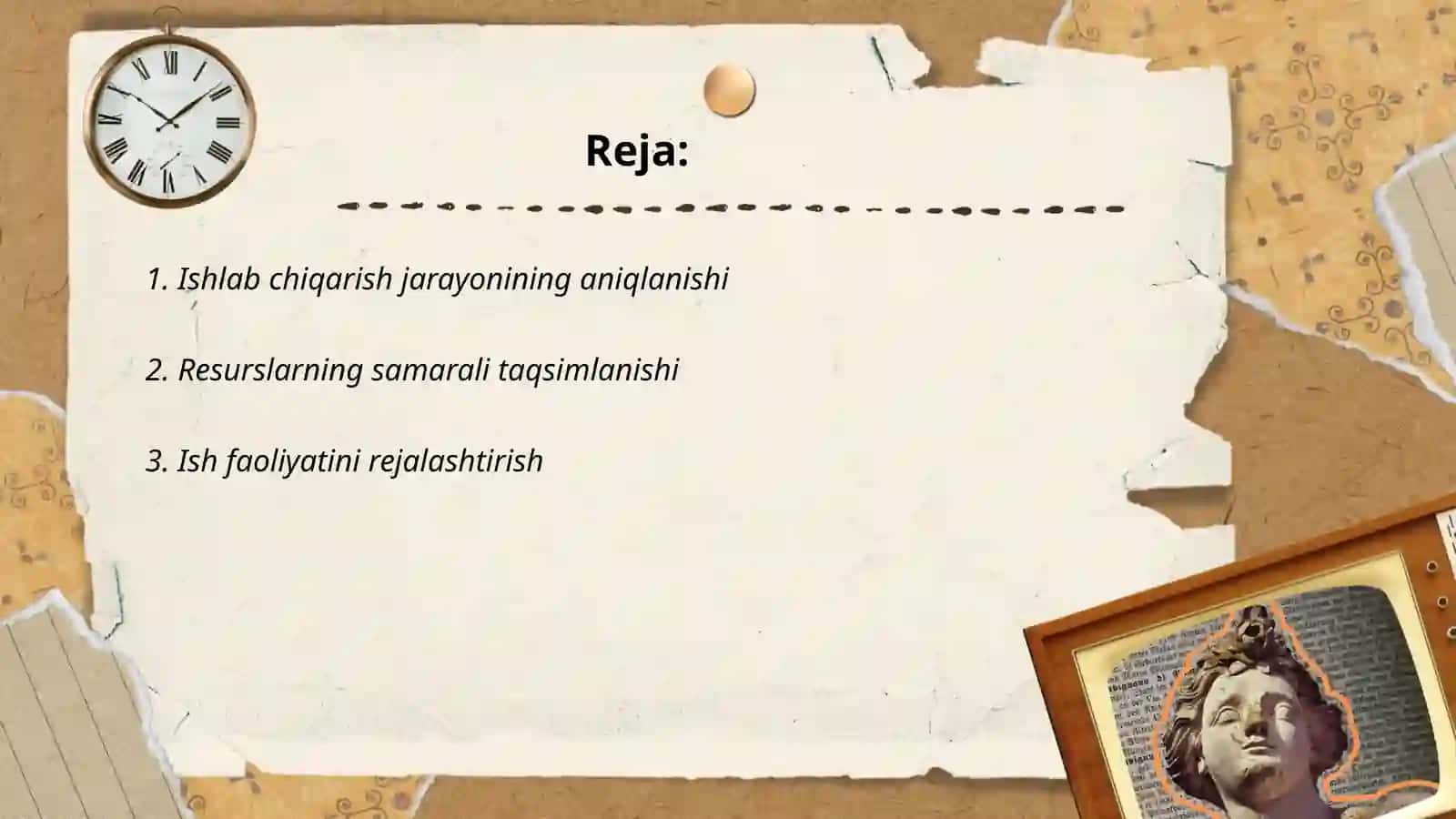 Ishlab chiqarish jarayoni va uning natijalari 2
