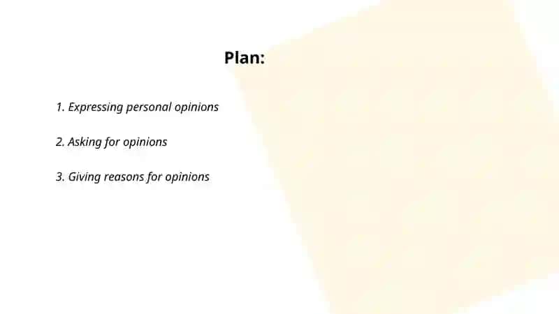 Expressing Personal Opinions 2