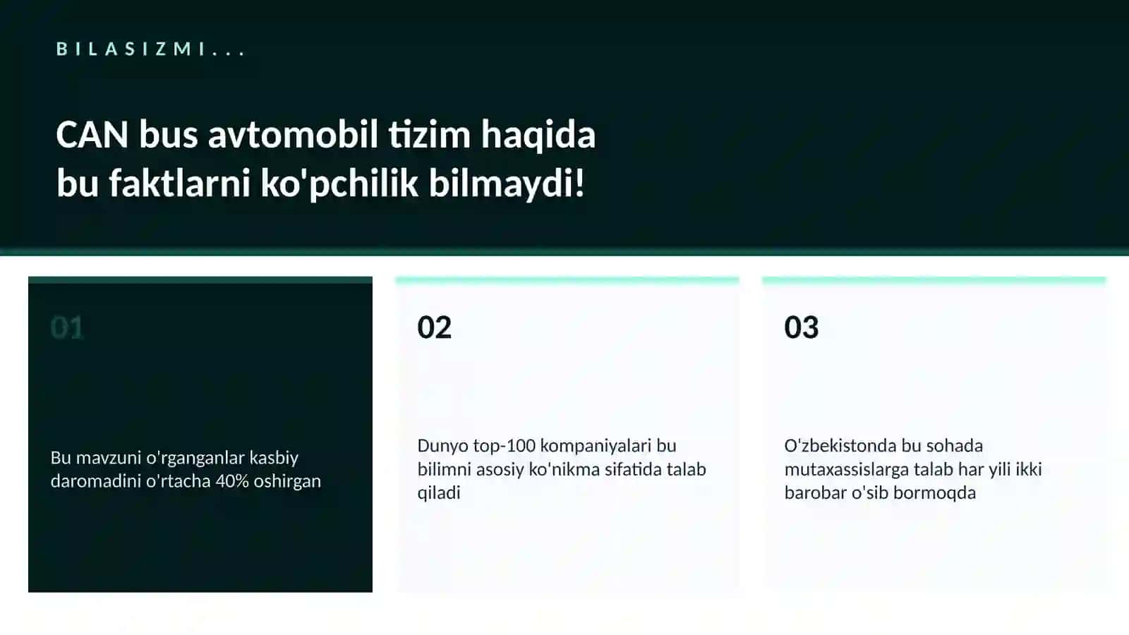 CAN bus avtomobil tizim 2