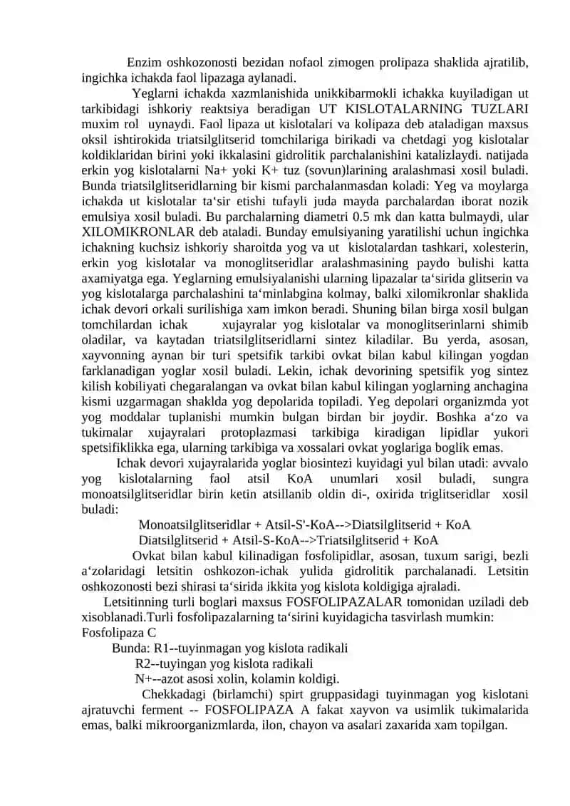 Lipidlar almashinuvi 2