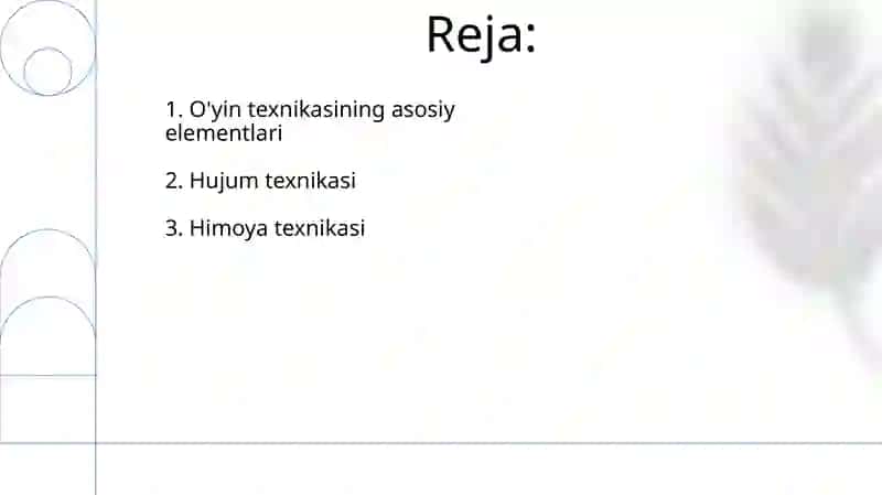 Valiboʻl oʻyini texnikasi haqida 2