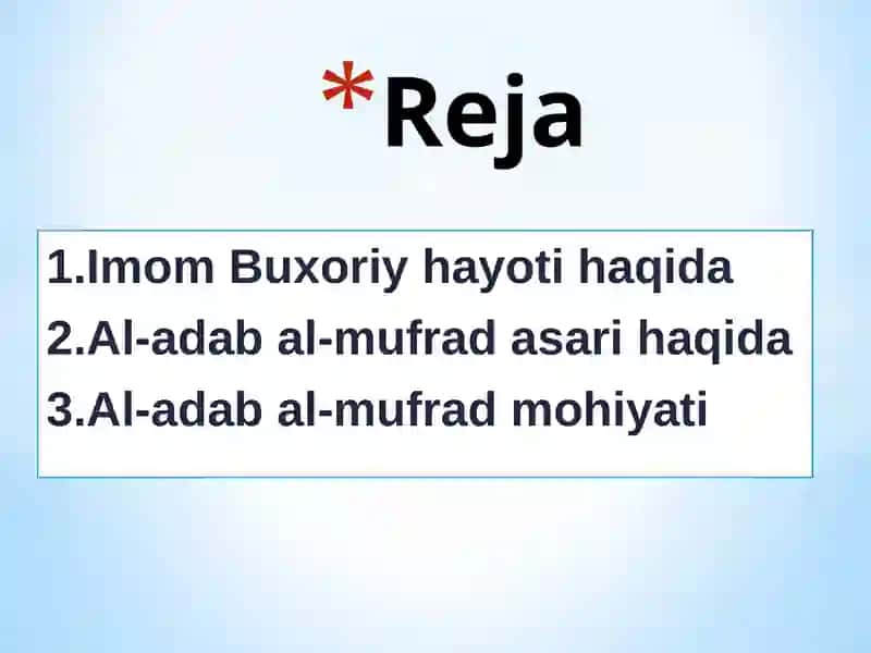 Al-Adab al-Mufrad 2