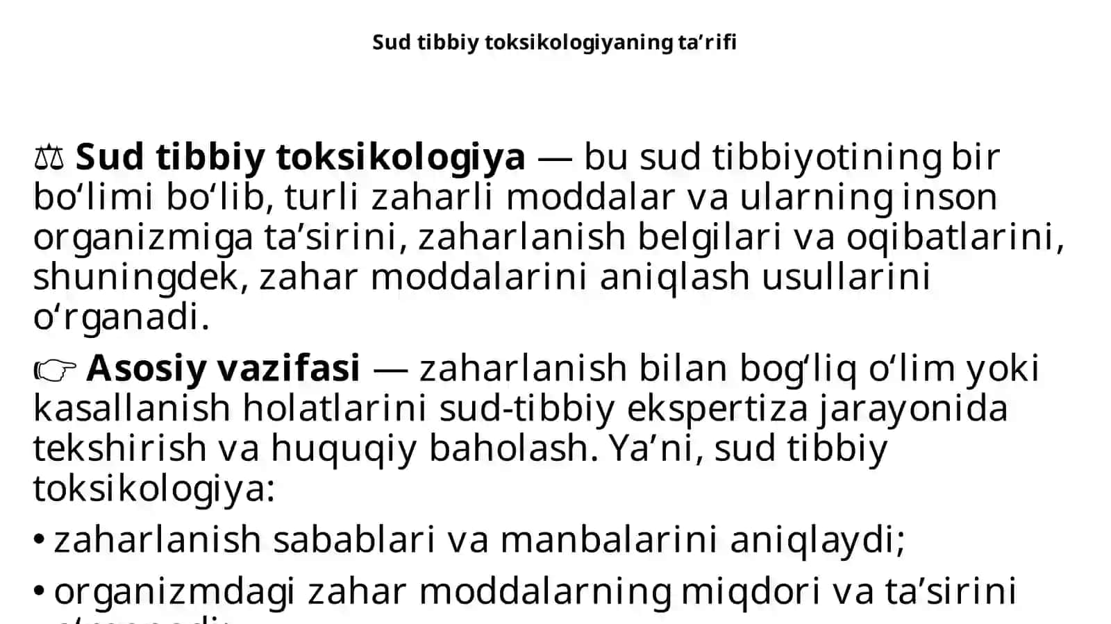 Sud tibbiy toksikologiya 2