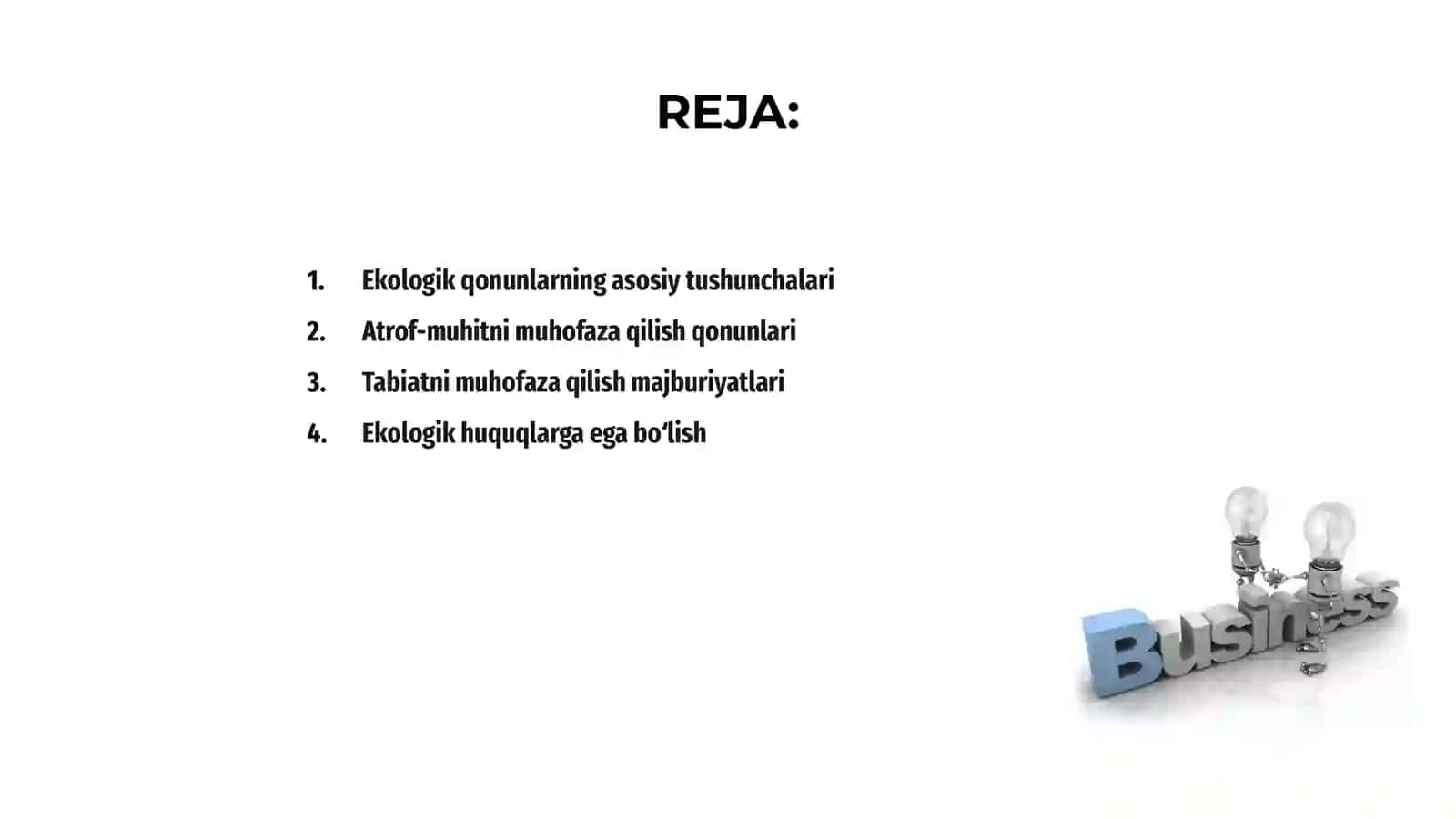 Ekologik qonunlar 2