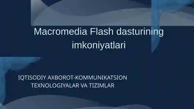 Macromedia Flash dasturi 2