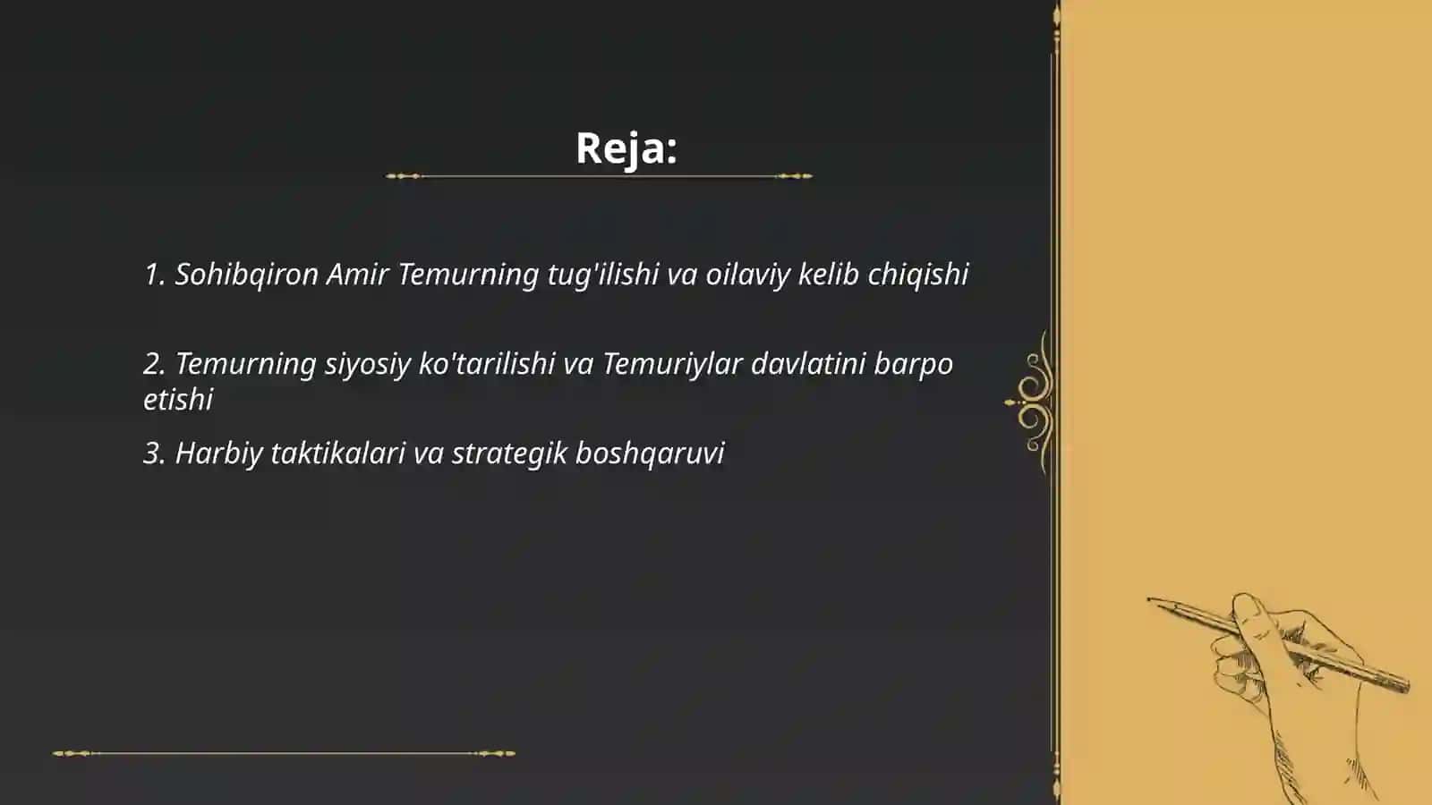 Sohibqiron Amir Temur 2