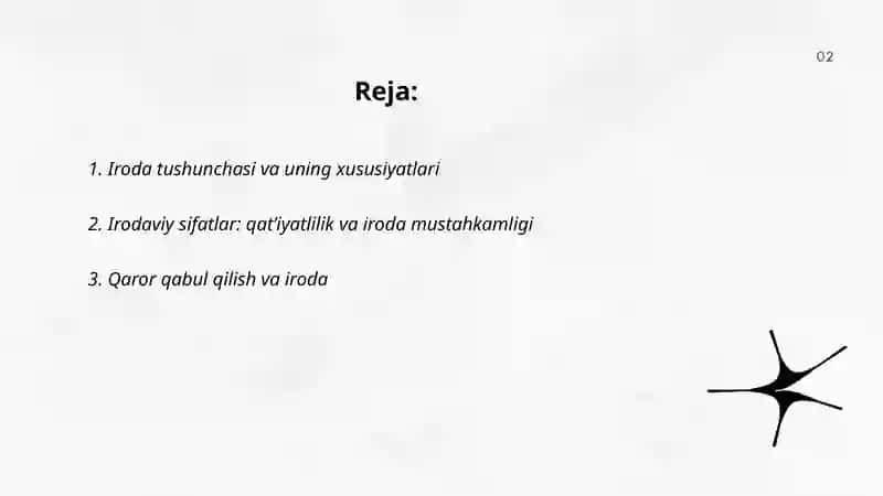 Shaxsning irodaviy sohasi 2