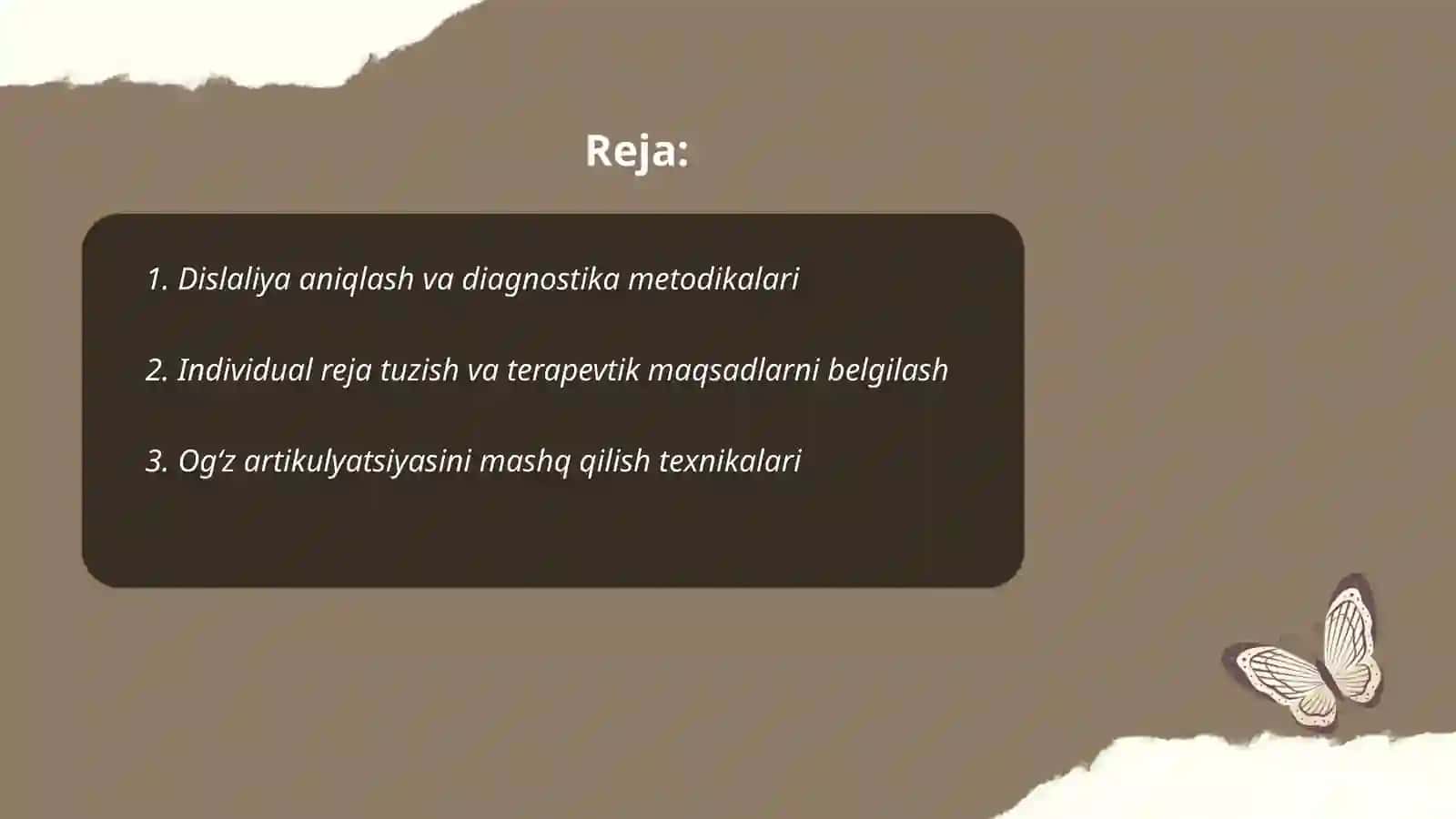 Dislaliya aniqlash va diagnostika metodikalari 2