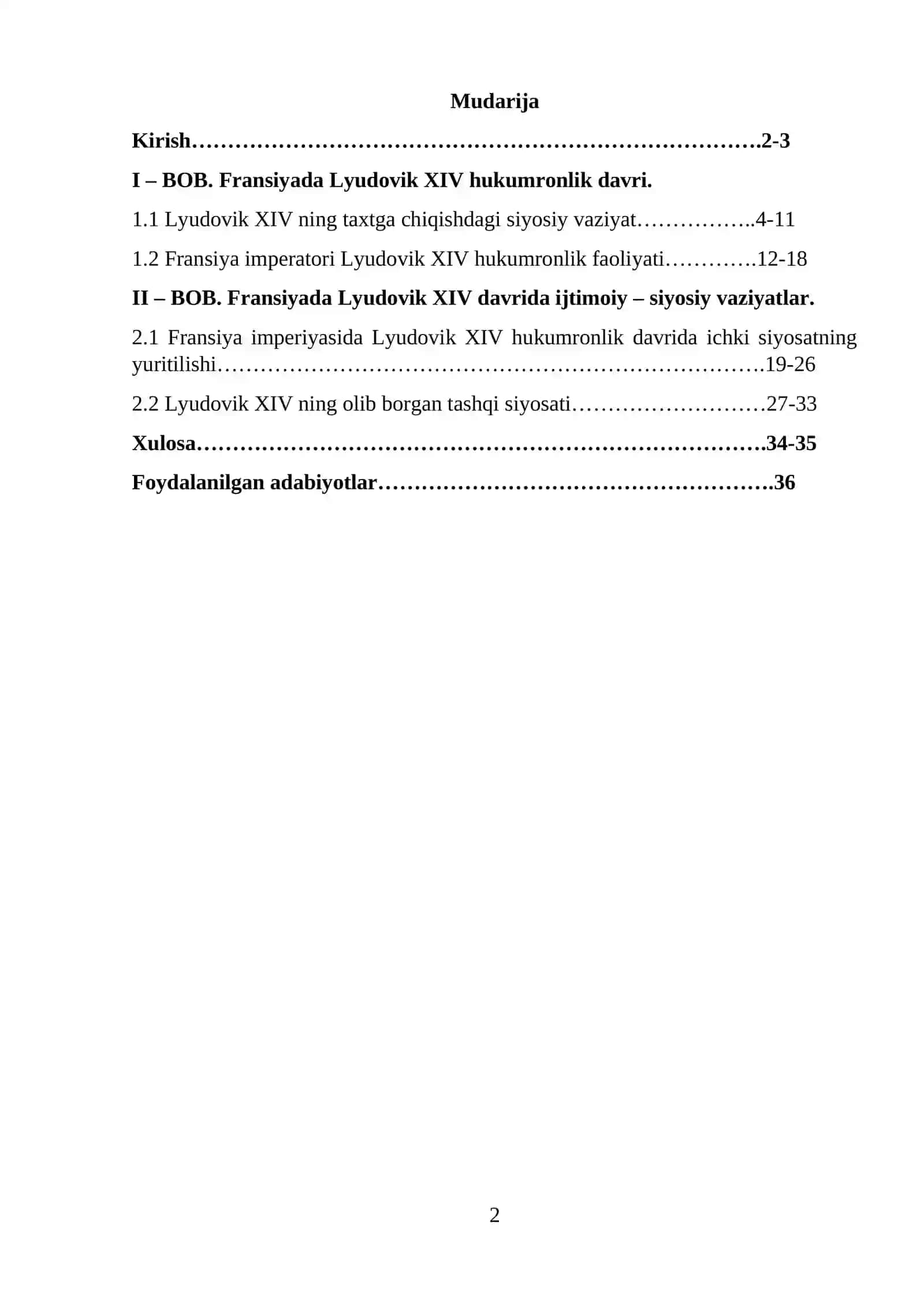 Fransiyada Lyudovik XIV hukumronlik davri 2