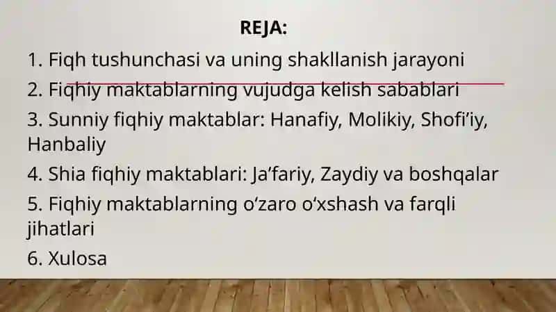 Islomfiqhiy maktablari 2