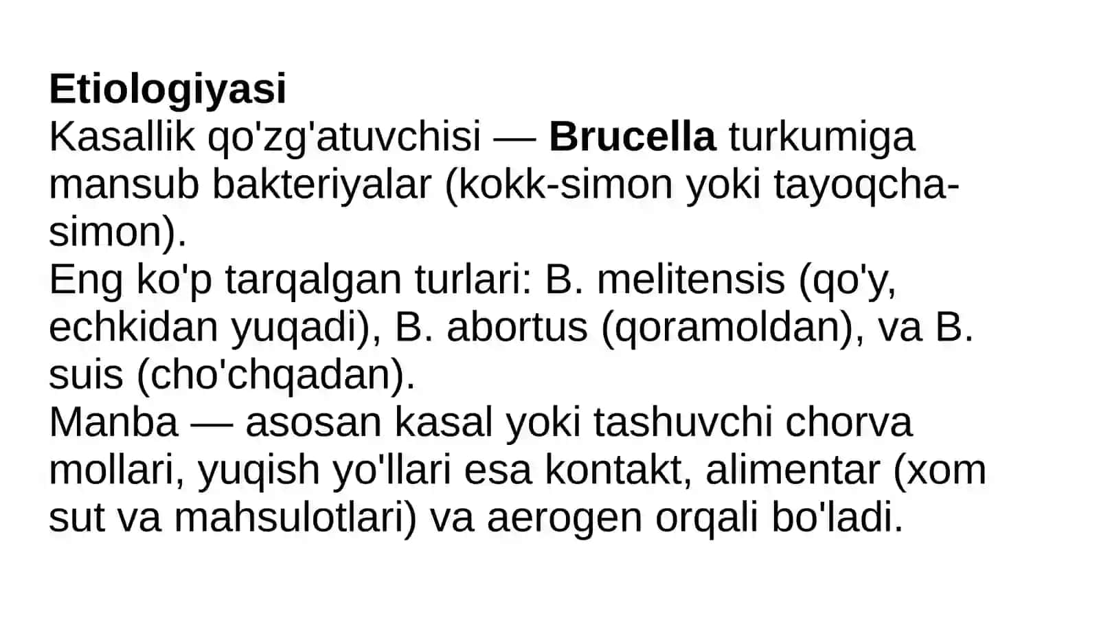 Bruselyoz kasalligi 2