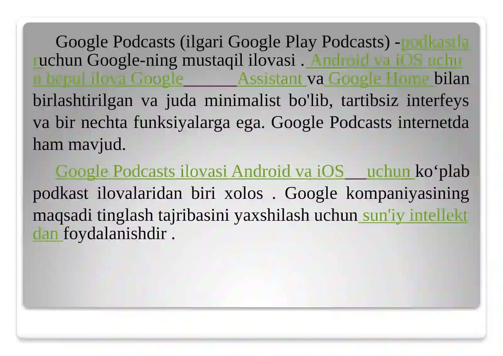Google Podcasts 2