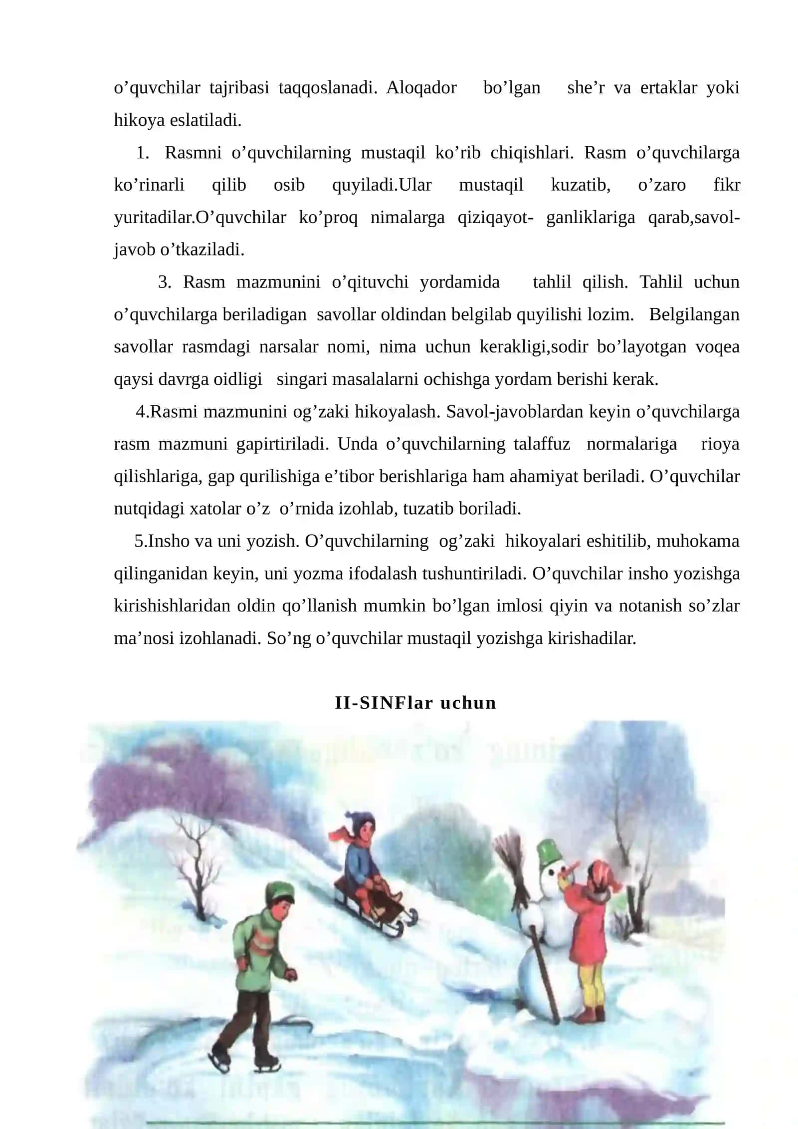 Rasmlar asosida insho yozish 2