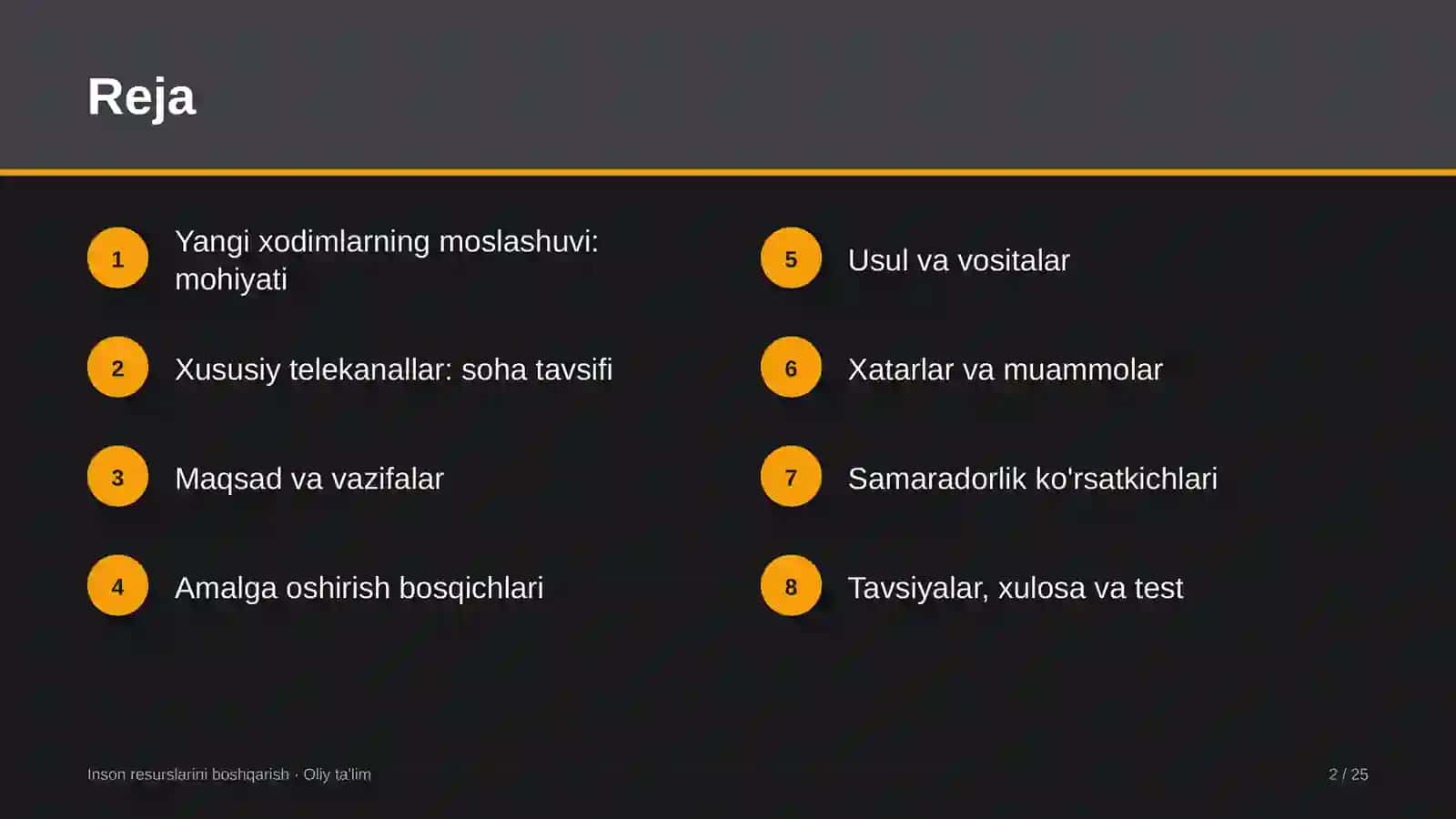 Xususiy telekanallarda yangi xodimlarning moslashuvi 2