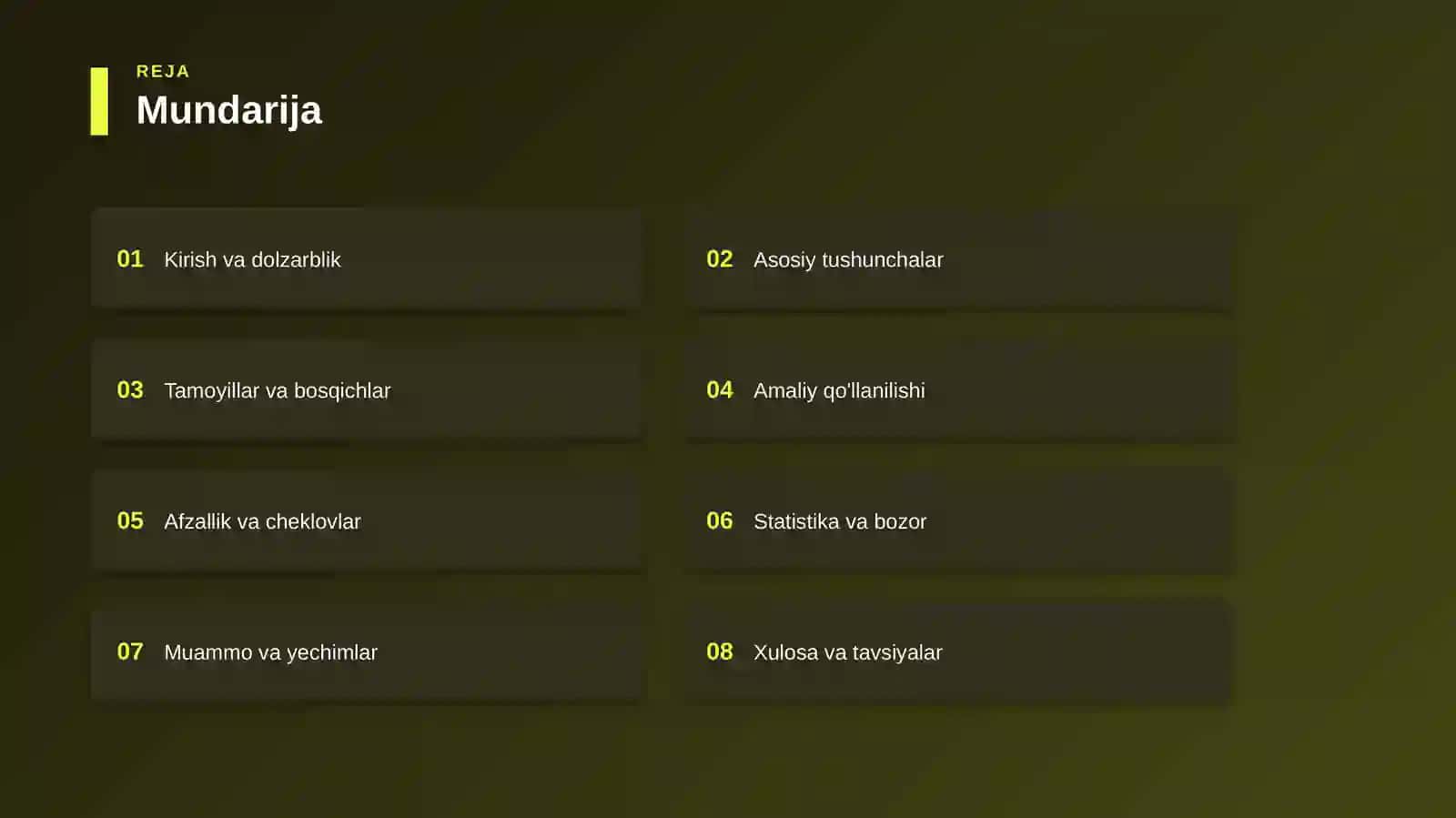 Odatlarni shakllantirish — asoslari 2