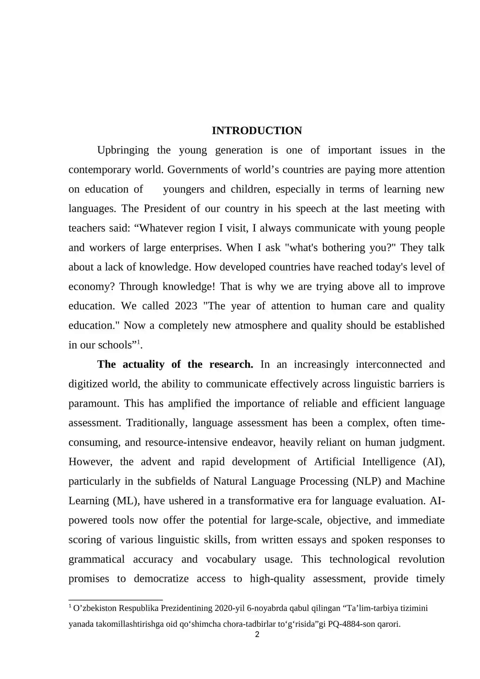 USING ARTIFICIAL INTELLIGENCE IN LANGUAGE ASSESSMENT 2