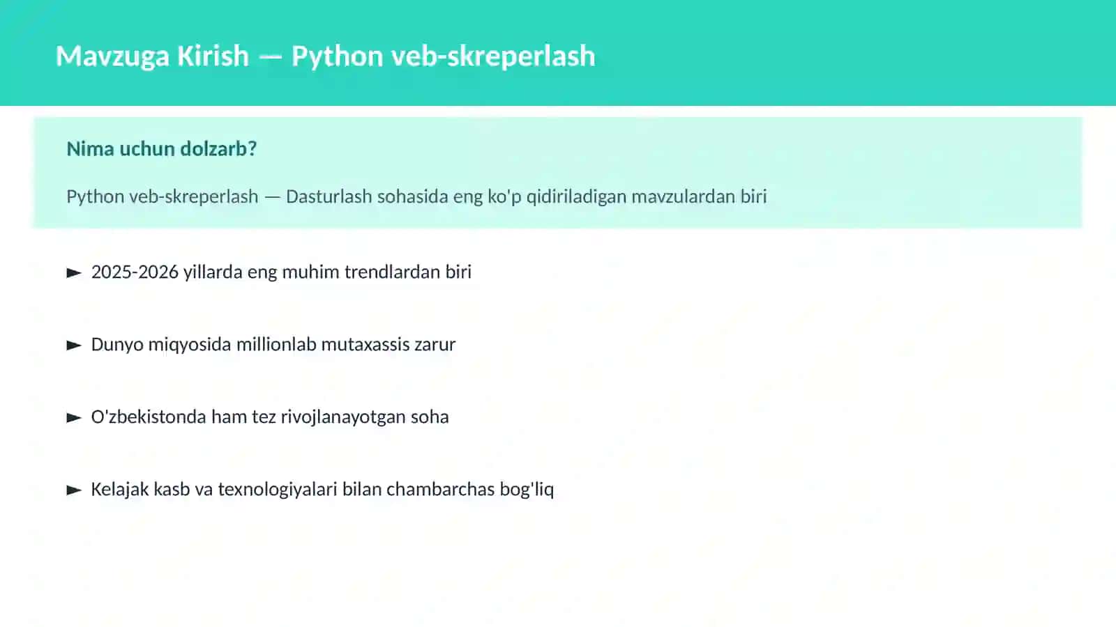 Python veb-skreperlash 2