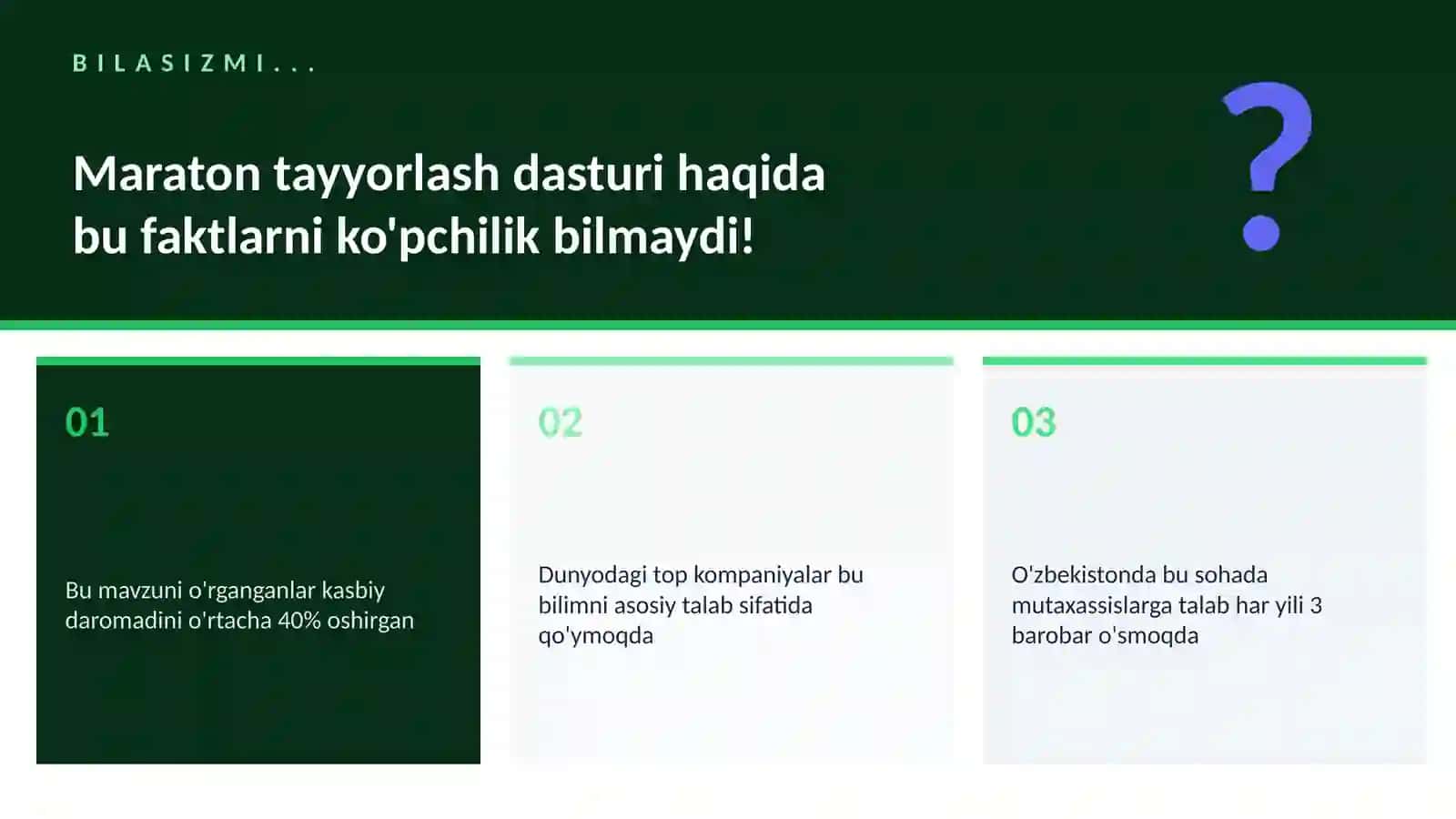 Maraton tayyorlash dasturi 2