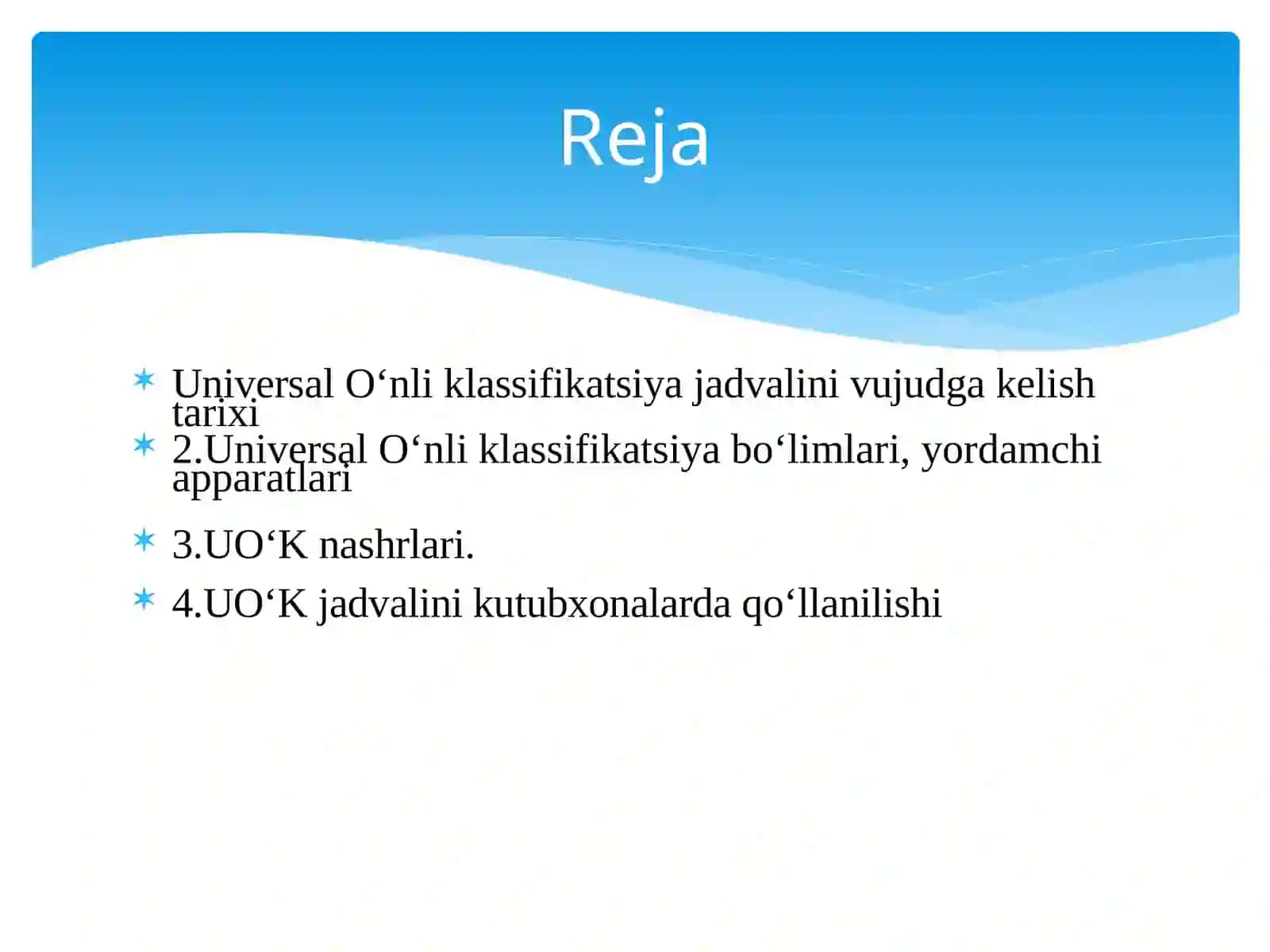 Universal o‘nlik klassifikatsiyasi 2