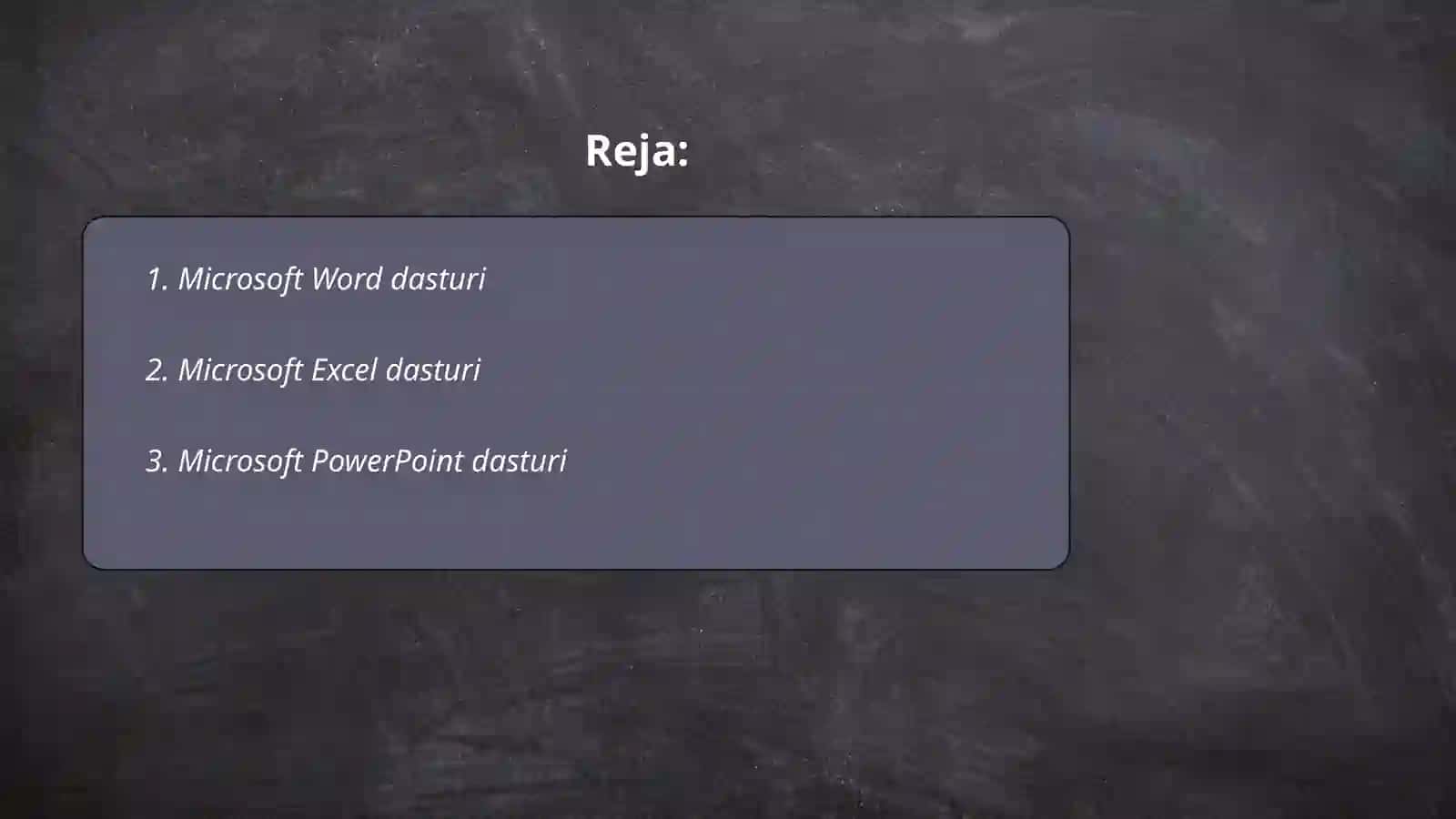 Microsoft Word dasturi 2