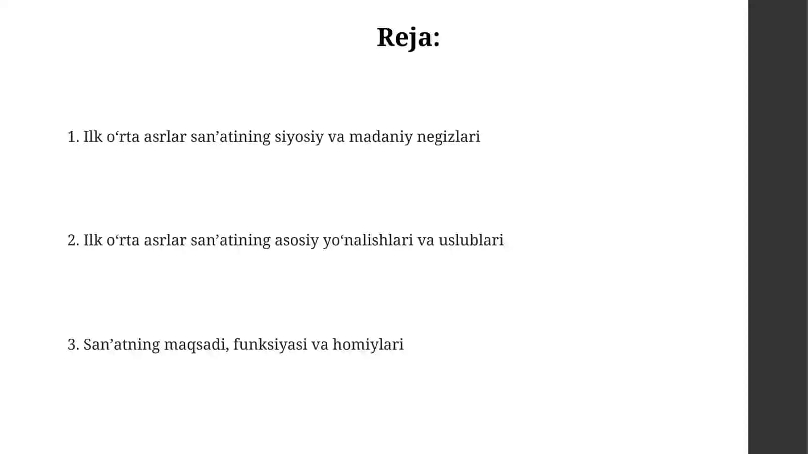 Ilko‘rtaasrlardasan'atrivoji 2