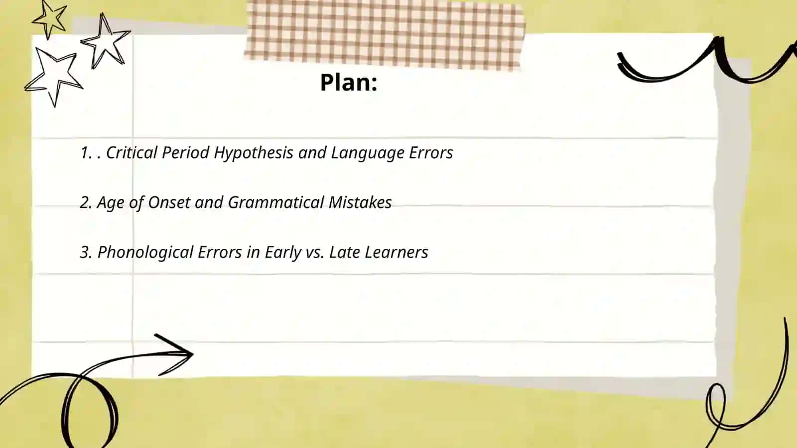 Errors in language learning. Age-related characteristics in foreign language learning 2