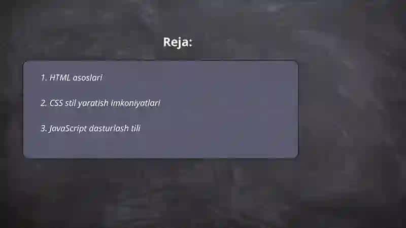 HTML asoslar 2
