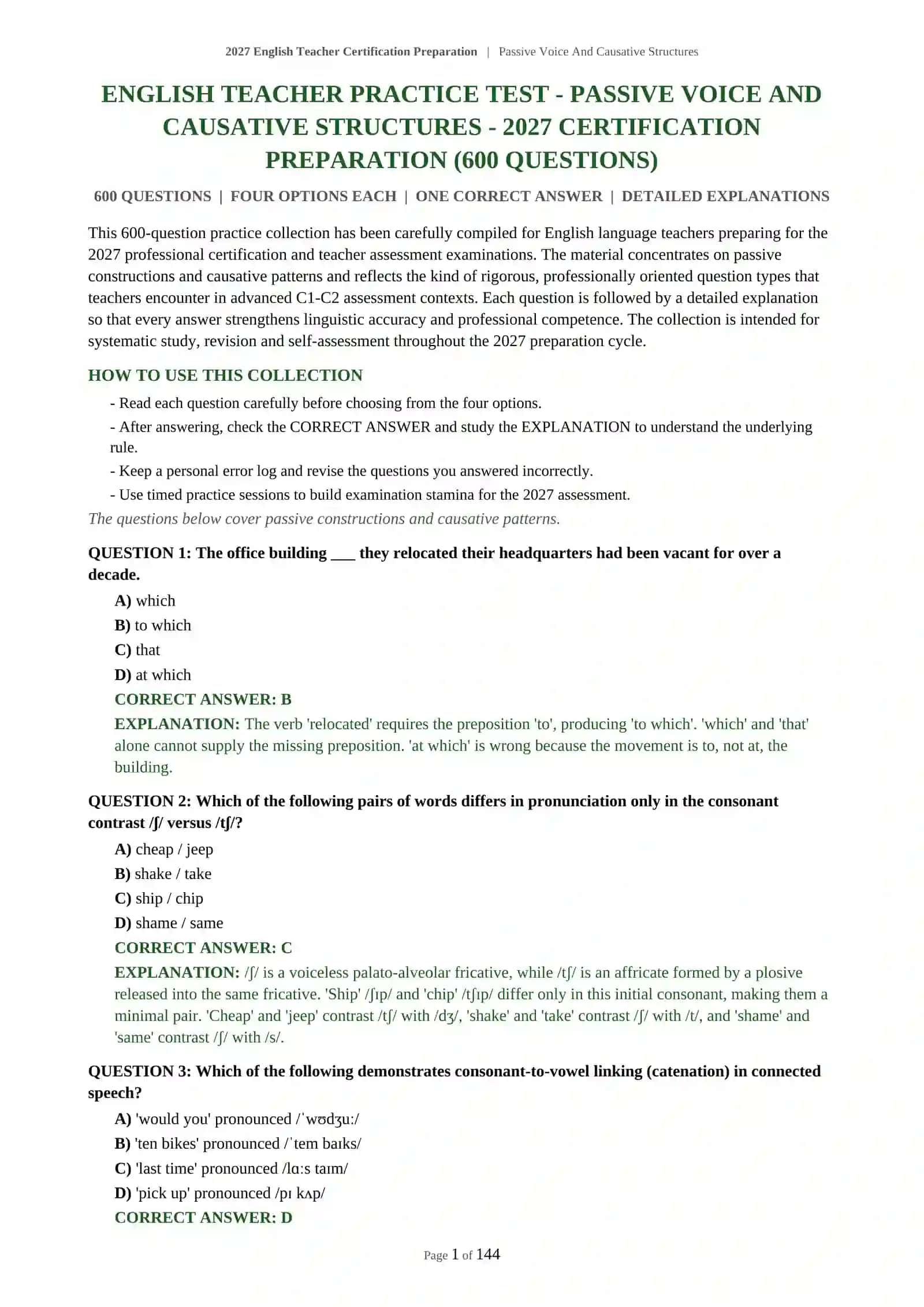 Passive Voice And Causative Structures 2