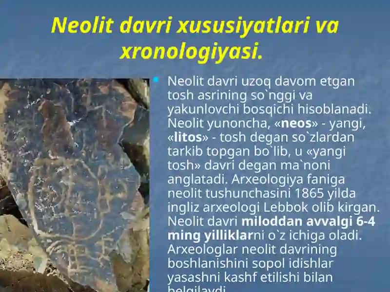 O`rtaOsiyodaNeolitdavri 2