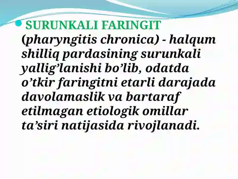 SURUNKALI FARINGIT(pharyngitischronica) 2